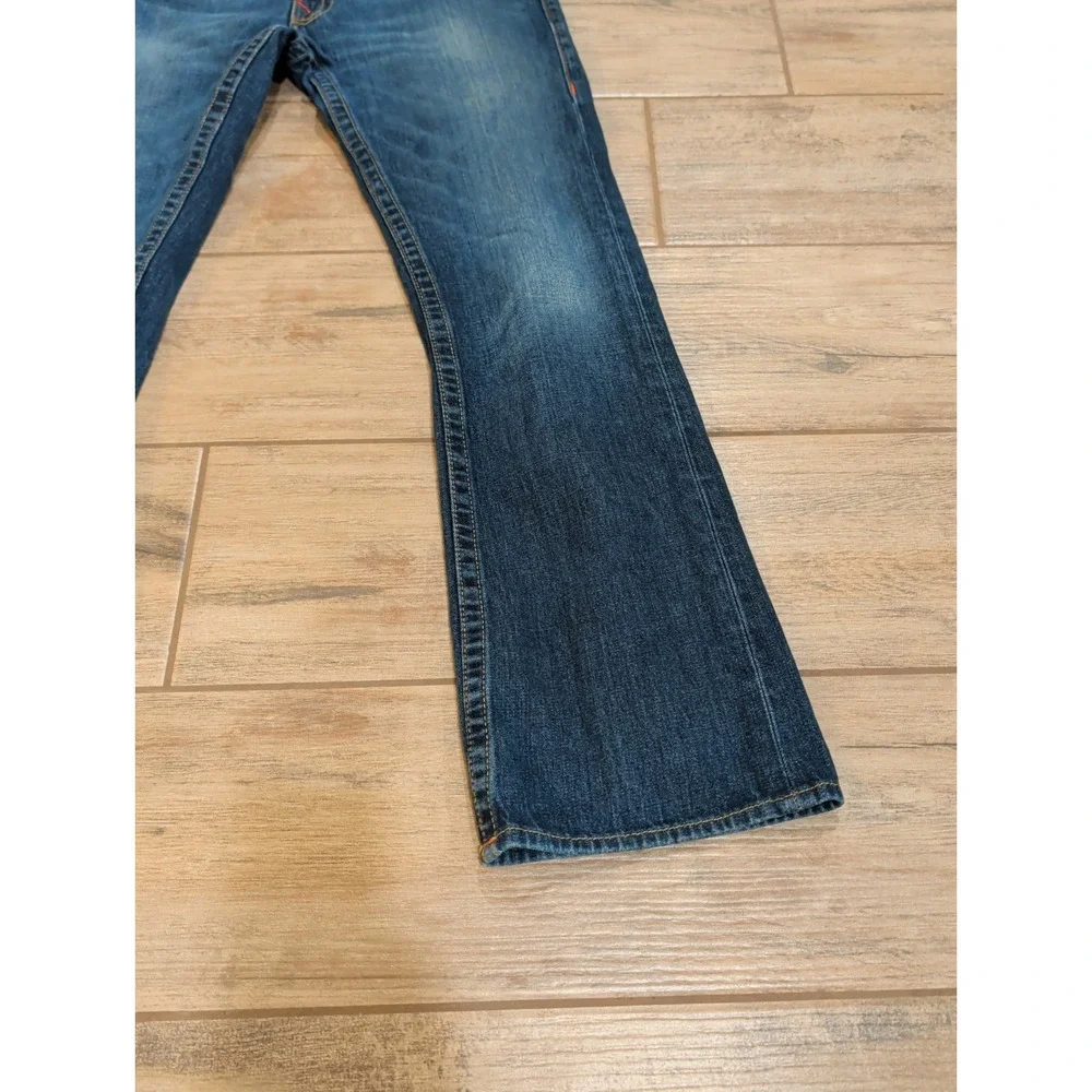 Vtg Y2K True Religion Billy Jeans Mens 33 Made in USA Straight Flap Pocket Denim